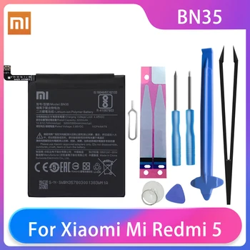 Originalus Xiaomi Redmi 5 Redmi5 Telefono Baterijų BN35 Didelės Talpos Įkraunamas Xiaomi Telefono Akumuliatorius 3300mAh Nemokamus Įrankius AKKU
