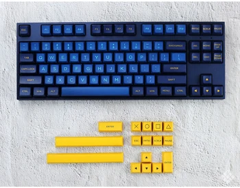 OSA KEYCAP vidurnakčio mėlyna PBT medžiaga, dviejų spalvų liejimo procesas ergonomiškas mechaninė klaviatūra gali būti taikomos