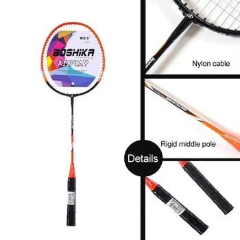 Outtobe 6PCS Badmintono Rakečių Rinkinys, Sporto Treniruoklių Raketės Geležies Lydinys, Badmintono Rakečių su 3 Badmintons & Carry Bag