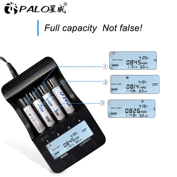 PALO 2-16 vnt), 3,7 V AA 14500 įkrovimo baterija (akumuliatorius 2A 900mAh, Li-Ion ličio baterijos Led žibintuvėlis pelės fakelas žibintai
