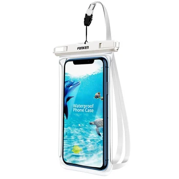Panoraminis telefono neperšlampamas maišelis rainproof jutiklinis ekranas vaizdo kamera vonia vandeniui telefono dėklas