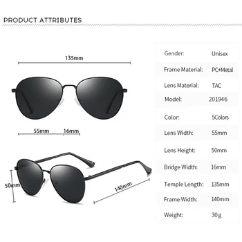 Paprastas Klasikinis Poliarizuoti Akiniai nuo saulės dizaineris prekės Moterims, Vyrams derliaus Moterų saulės akiniai feminin Mados naujų atspalvių oculos de sol