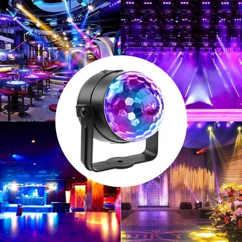 Patvarus LED RGB Magic Ball Light Praktiškas Daugiafunkcinis Nuotolinio Valdymo Etapo Poveikį Lempa DJ Disco Baras Šalis