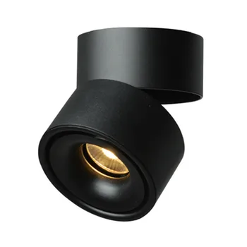 Paviršius Sumontuotas Mini Įterptųjų COB LED Šviestuvai 8W 10W 12W 15W 360 laipsnių sukimosi LED Lubų šviestuvas Spot Šviesos diodų (LED downlight