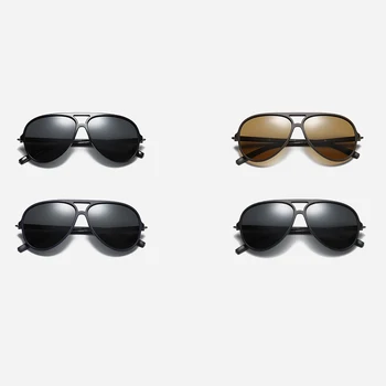 Peekaboo tr90 poliarizuoti akiniai nuo saulės vyrams klasikiniai 2019 m. vasarą ruda juoda poliarizuoti saulės akiniai vyrams, dovanų vairavimo TAC1.1