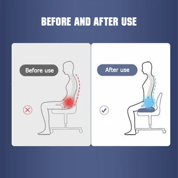 PEIDUO Natūralaus Latekso Sėdynės Pagalvėlės U-formos Kėdės, Biuro Sėdynės Pagalvėlės Spuogai Ortopedijos Coccygeal Neuralgia Biuro Privalumai