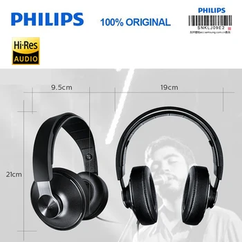 Philips SHP8000 Profesinės In-Ear Ausinių Kompiuterį, Sporto, Muzikos Telefonas, žemų dažnių garsiakalbis Universalus Xiaomi Oficialus patikrinimas