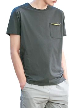 Pioneer stovyklos marškinėliai vyrams žirklės modelis trumpomis rankovėmis prekės ženklo drabužių atsitiktinis medvilnės minkštas pilka juoda t-shirt vyrai naujų ADT802084
