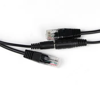 POE Adapteris kabelio Jungtys Pasyvus Maitinimo kabelis, Ethernet PoE Adapter RJ45 purkštukas (benzinas) + Splitter Rinkinys 12V 24V 36V