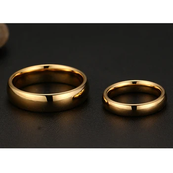 Pora Volframo Žiedai Vyrams, Moterims, Madingų Aukštos Poliruoto Piršto Žiedą Kokteilis Aukso Vyrų Volframo Žiedas 8mm Minimalistinis Juvelyrikos