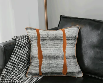Prabanga geometrinis dobby pagalvėlė padengti 30*50 cm 45*45cm kieta pagalvė padengti viešbutis sofa dekoratyviniai pagalvių užvalkalai