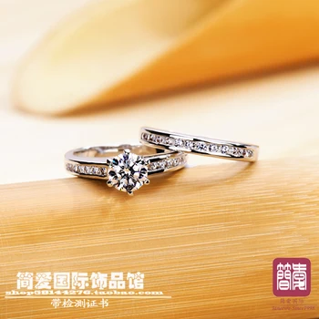Prabangos kokybė 1ct pagalvėlių iškirpti NSCD sintetinio akmens vestuvinis žiedas rinkinys moterims,kietas sidabro vestuvinis žiedas,pasiūlymas žiedas