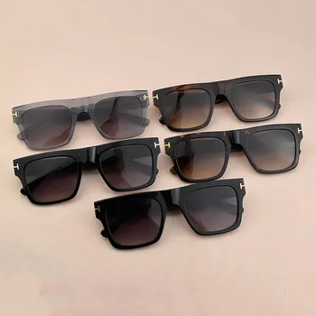 Prabangos prekės Skaidrūs akiniai nuo saulės moterims 2019 naujas vintage akiniai nuo saulės vyrams UV400 retro Palaipsniui saulės akiniai moterims TF5634-B