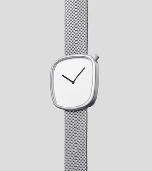 Prabangos prekės vyrų laikrodžiai paprastas kvadratinis ciferblatas kvarciniai laikrodžiai, nerūdijančio plieno, limited edition aukštos kokybės laikrodžiai