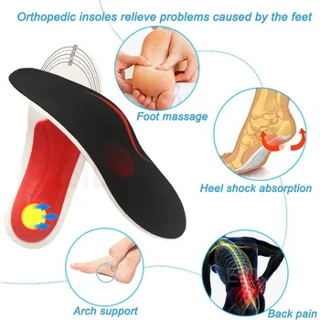 Premium Orthotic Gelio Aukštos Arkos Paramą, Vidpadžiai Gelio Padas 3D Arka Parama Vienodo Kojų Moterims / Vyrams ortopedinė Kojų skausmas Unisex