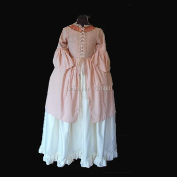 Pritaikyta!Royal Rožinė Senovinių Kostiumų Hercogienė Princesė pilietinio karo 18 Rokoko marija Antuanetė SUKNELĖ Viktorijos suknelės HL-388