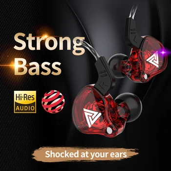 Profesinės Laidinio Ausines In-Ear HiFi Heavy Bass Ausinės Sporto, muzikos Ausinės su Mikrofonu Ausinių Veikia QKZ CK5