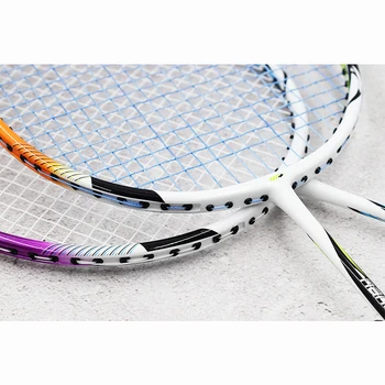 Profesinės Pora Badmintono Raketės Anglies Pluošto Įžeidžiantis Raqueta Badmintono Mokymo 24lbs Raquete su maišeliu