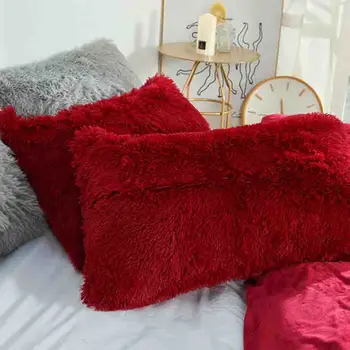 Pūkuotas Pliušinis Pagalvės užvalkalą 50x70cm Prabanga Ilgus Plaukus Namuose Lovoje Miega Užvalkalas Mesti Pagalvės Pagalvės Dangtelis Šiltas Žiemą