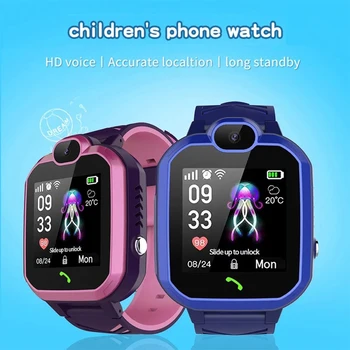Q19S Vaikas Smart Watch Telefono GPS Vaikai Smart Žiūrėti Vandeniui Wifi Antil neteko SOS Sekimo Kamerą Tracker Smartwatch
