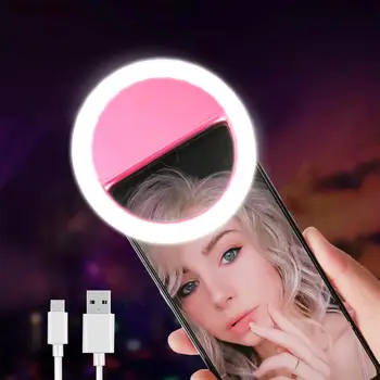 QIFU Selfie Žiedas Mobilus Telefonas Clip Objektyvo Šviesos Lempos Litwod Led Lemputės Pagalbos Sausas Baterija, Foto Kamera Žiedas Šviesos Žiedas Lempos