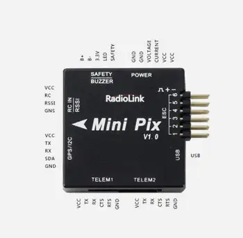 Radiolink Mini PIX pixhawk M8N GPS Skrydžio Valdiklis su Vibracijos Slopinimo Programinės įrangos Lenktynių Drone/Helicopter/Fiksuoto Sparno