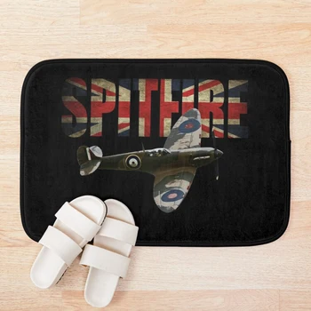 RAF Supermarine Spitfire marškinėliai ww2 Naikintuvo Vonios Kilimėlis Vonios kambario Vonios Kilimėlis Nustatyti Mirrofiber Animacinių filmų Vonios Kilimėlio Rinkinį