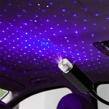 Reguliuojamas USB Plug ir Play Automobilių, Namų Lubų Romantišką Naktį LED Šviesos, Žvaigždėtas Dangus Raudonas Blue Dekoro Lempos Kelių Apšvietimo Efektai