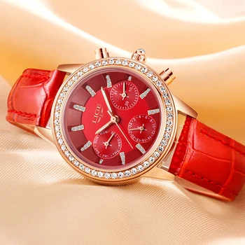 Reloj Mujer LIGE Moterų Laikrodžiai Prabangos Prekės Mergina Kvarco Žiūrėti Atsitiktinis Odos Ponios Suknelė Laikrodžiai Moterims Vandeniui Sporto Laikrodis