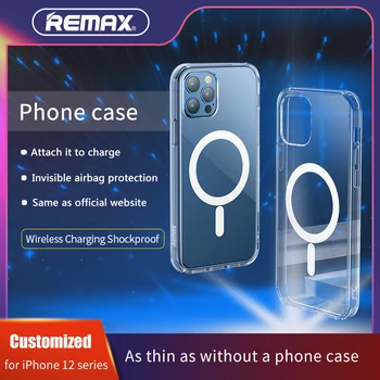 REMAX Atveju iphone, 11 Pro Max Atveju Magsafe Magnetinio SuctionWireless Įkrovimo atsparus smūgiams Pusėje 2020 