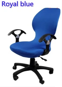 Royal Blue Spalva Lycra, Kompiuterio Kėdė Padengti Tinka Biuro Kėdė Su Porankiu Spandex Kėdė Padengti Apdaila Didmeninė