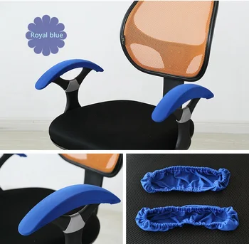 Royal Blue Spalva Lycra, Kompiuterio Kėdė Padengti Tinka Biuro Kėdė Su Porankiu Spandex Kėdė Padengti Apdaila Didmeninė