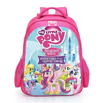 Rožinė Mano Mažai Pony Kuprinę Vaikams 16 colių Mokinių Vienaragis Mokyklos krepšys Paauglys Merginos Atsitiktinis Kelionės bagpack dieną pack