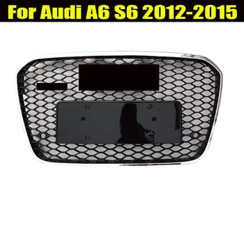 RS6 Stiliaus radiatoriaus Grotelės Grotelės Korio Juoda Juoda Tinka Audi A6 C7 S6 2012 2013
