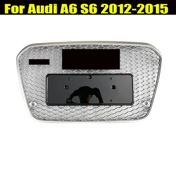 RS6 Stiliaus radiatoriaus Grotelės Grotelės Korio Juoda Juoda Tinka Audi A6 C7 S6 2012 2013