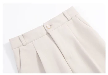 Rudenį, Žiemą Haremo Kelnės moterims korėjos Stiliaus Aukšto Juosmens Vilnonių Kelnių Moterų Ilgas Kelnes Pantalones Mujer Plius Dydis 3XL
