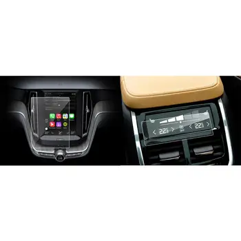 RUIYA ekrano apsaugos XC40 CX60 8.7 colių 2018 automobilių navigacijos ir galinės oro kondicionavimo sistema ekranas,9H kietumu apsauginės plėvelės
