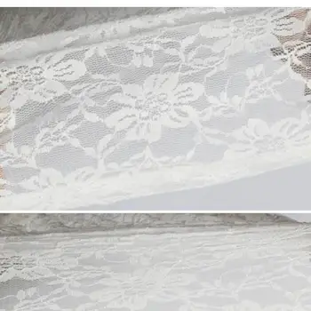 Ruožas Balta Nėrinių Audinys, Vestuvių Suknelės Sijonas Užuolaidos Juoda Tiulio Medžiagos Palaidinė 2018 Aukštos Kokybės Kumas Flores De Tela