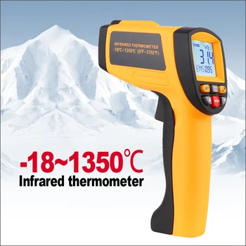 RZ Ne-Susisiekite su Infraraudonųjų spindulių Skaitmeninis Termometras Temperatūros Reguliatorius Ginklą lauko ir SPINDULIŲ Termometras GM1350
