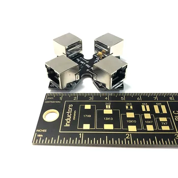 Rzucanie Žvaigždutė LAN Bakstelėkite Tinklo Paketo su RJ45 Skydas su LED Jungtis Užfiksuoti Mod Replika Stebėsenos Ethernet Bakstelėkite Pertrauka