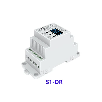 S1-DR DIN bėgelio 2 Kanalo 2CH AC Simistorių DMX Dimeris AC100V-240V , Dual channel išėjimo Silicio DMX512 LED valdiklis Nemokamas pristatymas