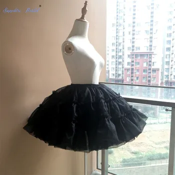 Safyras Vestuvių Moterų 50s Sijonas Puikus Organza Sijonai Trumpi Tutu Underskirt Kostiumų Lolita Dress Mergina