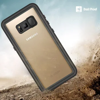 Samsung Galaxy S8 S 8 Atveju IP68 Vandeniui Case for Samsung Galaxy S8 Plius S8+ Dangtis Povandeninio Nardymo KOMPIUTERIS + TPU Šarvai Dangtis