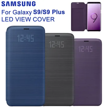SAMSUNG Originalus LED Peržiūrėti Padengti Smart Cover Telefono dėklas Samsung Galaxy S9 G9600 S9+ S9 Plus G9650 S9Plus