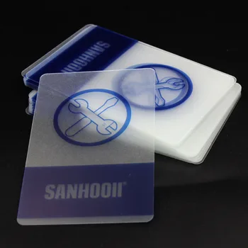 SANHOOII 30/100/500 vienetų 85*54*0.3 mm Plastikinės Kortelės Patraukite Atidarymo Bateriją. 