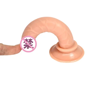 Sekso žaislai mini trimitas modeliavimas minkštas varpos moterų masturbacija analinis veržlus mažas dildo