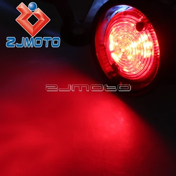 Senovinių Motociklų 12V Raudonas LED Uodegos Šviesos Harley Honda Yamaha, Suzuki Cafe Racer Bobber Chopper Užsakymą Retro Stabdžio Stabdymo Žibintas