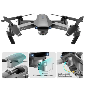 SG907 Pro GPS Drone Quadcopter su HD Dual Camera 4K/1080P 5G Wifi FPV Taip Man Profesinės RC Tranai Vs SG907 Drone