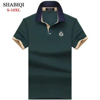 SHABIQI Classic Prekės ženklo Vyrai marškinėliai Vyrų Polo Marškinėliai Vyrams trumpomis Rankovėmis Polo Marškinėliai T Dizaineris Polo Marškinėliai Plius Dydis 6XL 7XL 8XL 9XL 10X