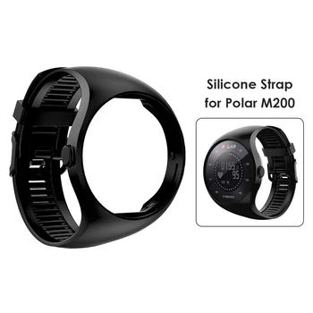 Silikono Žiūrėti Juostos Polar M200 Smartwatch Sporto Dirželio Pakeitimo Apyrankės Apyrankė